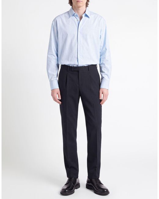 BRERAS Milano Blue Midnight Pants Virgin Wool, Elastane for men