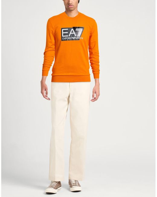 EA7 Orange Sweatshirts for men