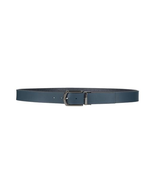 Emporio Armani Blue Belt Cow Leather for men