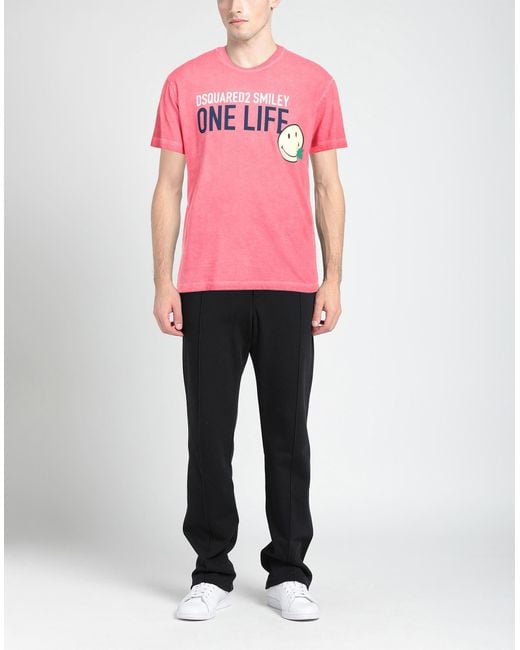 Camiseta DSquared² de hombre de color Pink