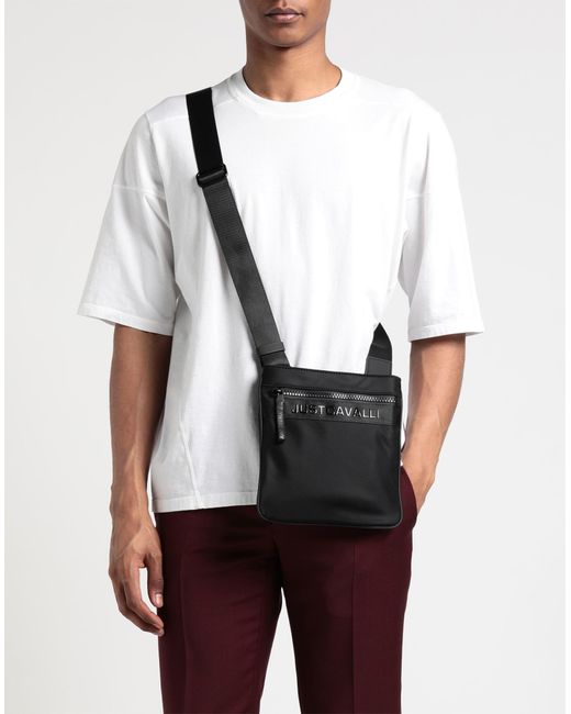 Just Cavalli Black Cross-body Bag for men