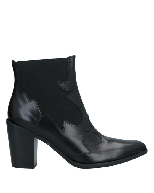 Pons Quintana Black Ankle Boots