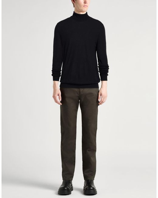 Fedeli Blue Turtleneck Cashmere, Polyamide for men