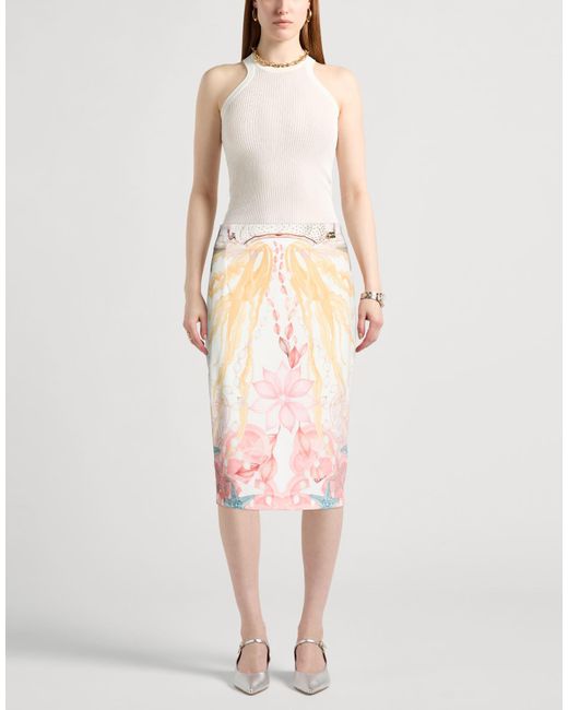 Roberto Cavalli Pink Midi Skirts