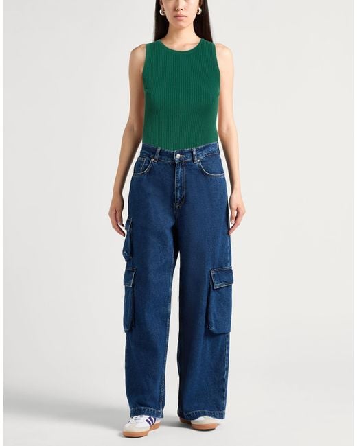Weekend by Maxmara Green Top Viscose, Polyester, Polyamide, Elastane