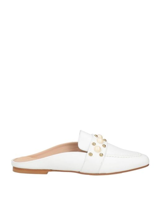 Baldinini White Mules & Clogs