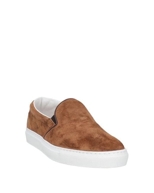 Doucal's Brown Sneakers Leather for men