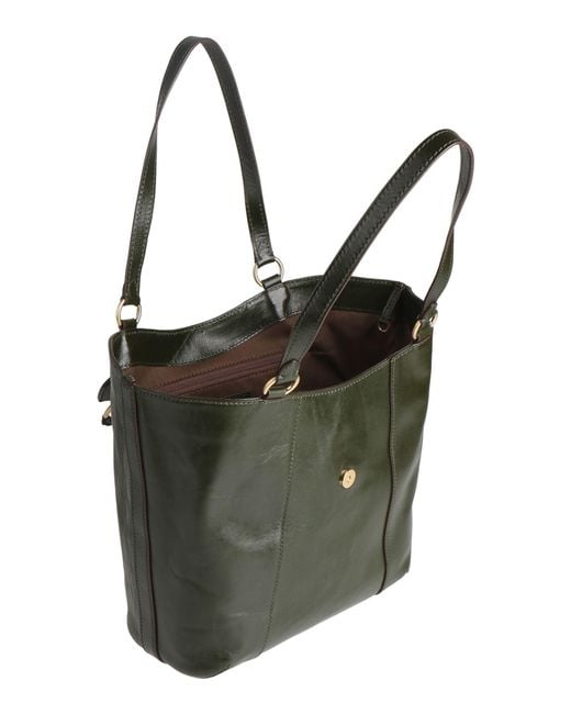 The Bridge Green Shoulder Bag Leather