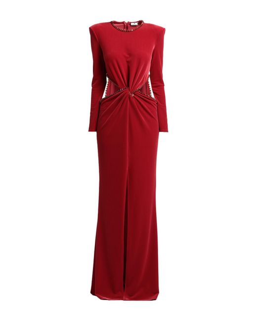 Elisabetta Franchi Red Long Dress