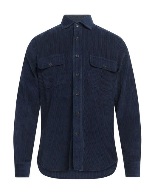 Alessandro Gherardi Blue Shirt Cotton for men