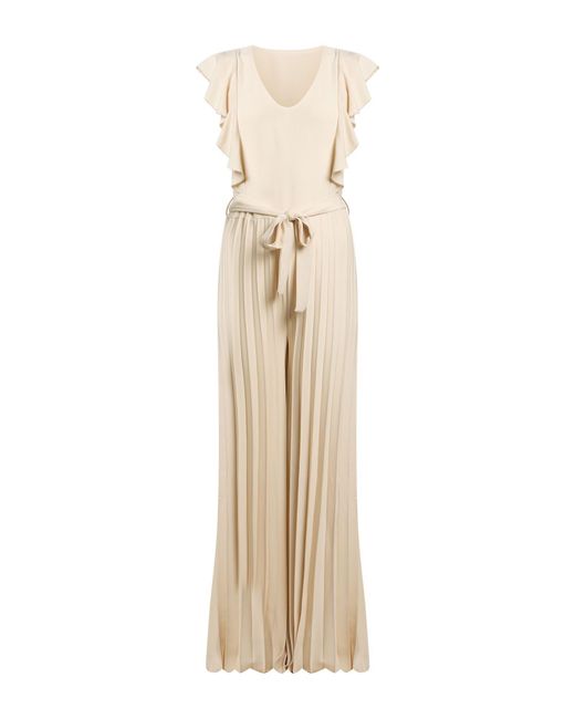 Rinascimento Natural Ivory Jumpsuit Polyester, Elastane