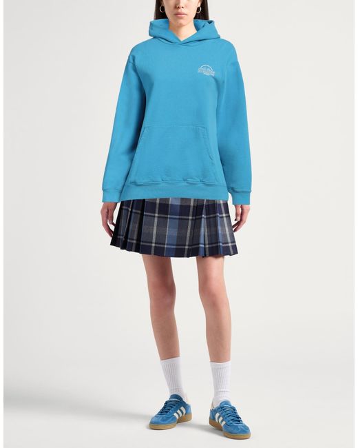 Sporty & Rich Blue Azure Sweatshirt Cotton