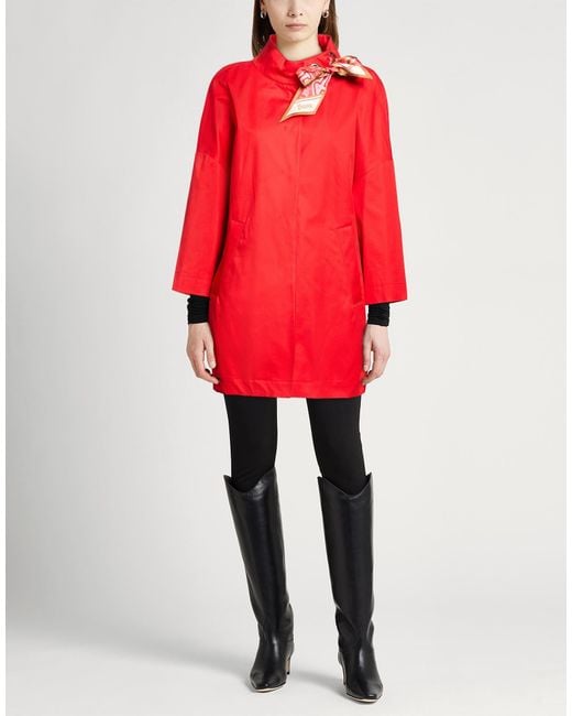 Herno Red Rain Collection Overcoat & Trench Coat Cotton