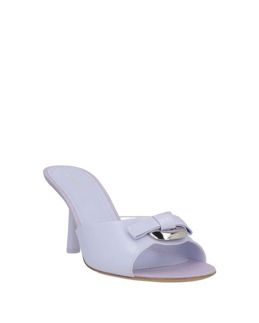 Ferragamo White Sandals Leather