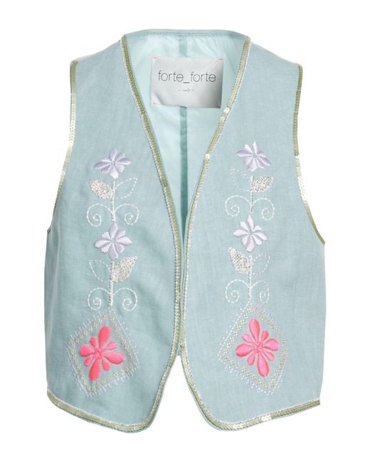 Forte_forte Blue Tailored Vests