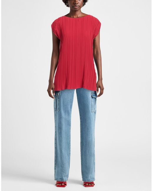 Alpha Studio Red Top Polyester