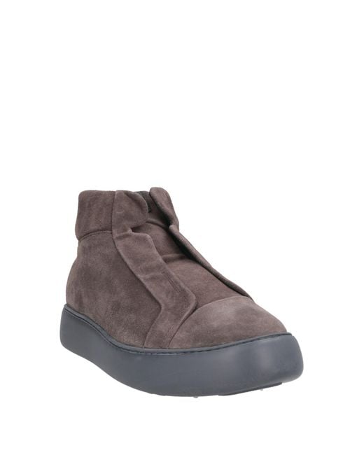 Pànchic Brown Charcoal Sneakers Leather for men