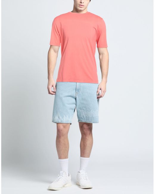 FILIPPO DE LAURENTIIS Pink T-Shirts for men