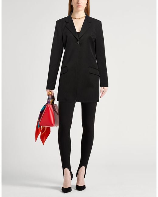Patrizia Pepe Black Blazer Polyester, Elastane