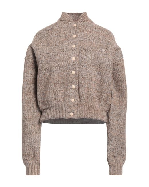 Sportmax Natural Jacket Polyurethane, Polyamide, Wool