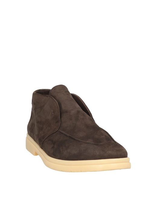 Andrea Ventura Firenze Brown Dark Ankle Boots Soft Leather for men
