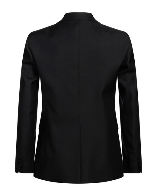DSquared² Black Blazer Virgin Wool, Silk for men