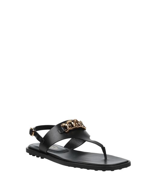 Tod's White Thong Sandal