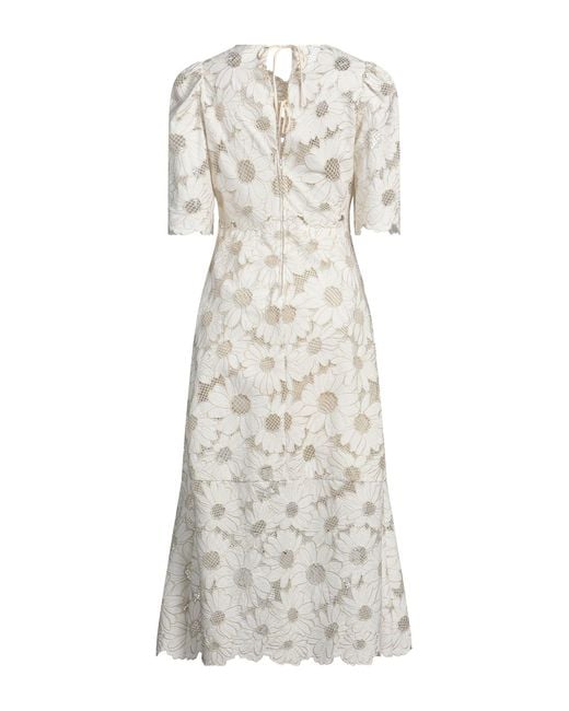 Sandro White Midi Dress