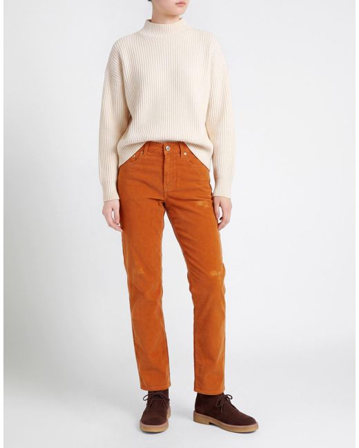 Department 5 Orange Pants Cotton, Elastane