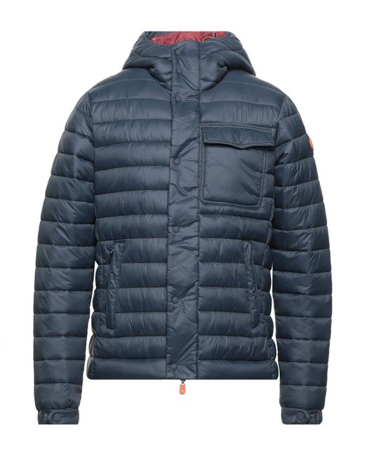 Save The Duck Blue Down Jacket for men