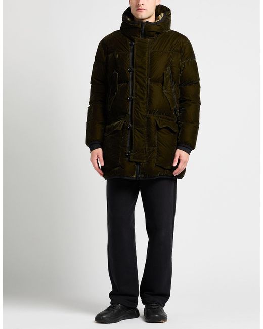 Peuterey Black Military Puffer Viscose, Polyamide for men