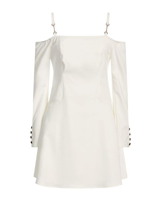 EUREKA by BABYLON White Mini Dress Polyamide, Elastane