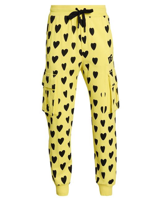 Dolce & Gabbana Yellow Pants Cotton for men
