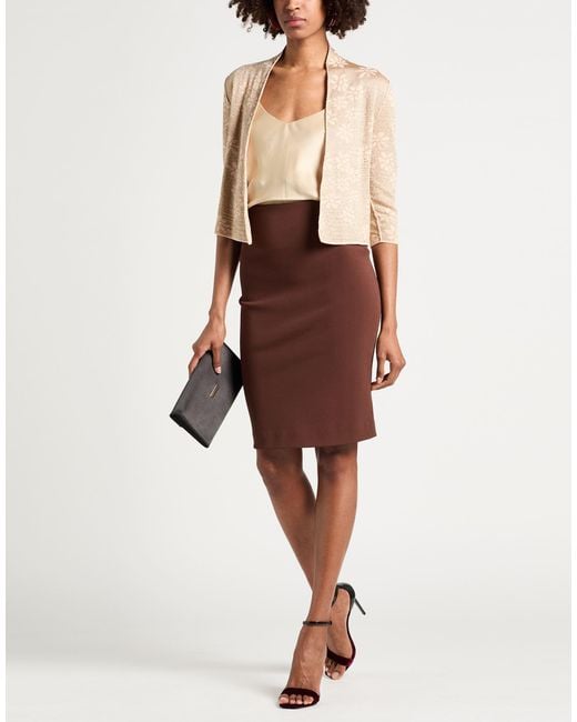 ALESSIA SANTI Natural Sand Cardigan Cotton, Viscose, Polyester