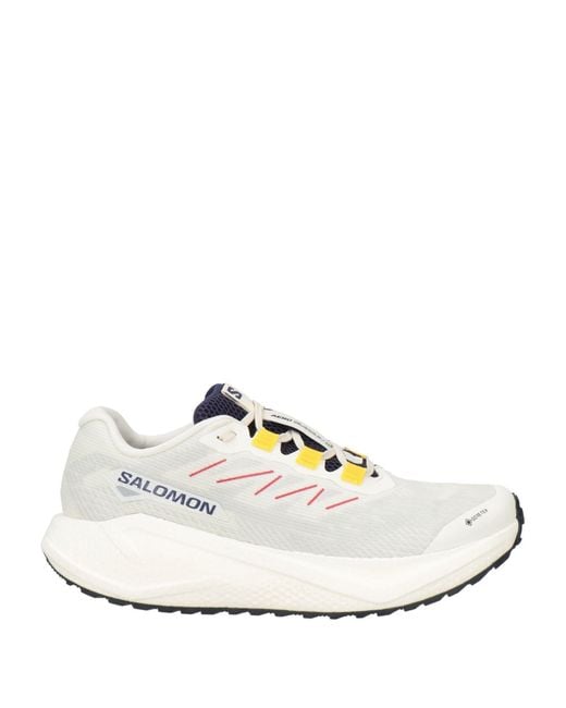 Salomon White Sneakers Textile Fibers, Synthetic Material for men