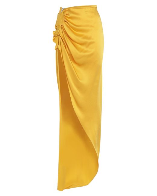 Rick Owens Yellow Maxi Skirt