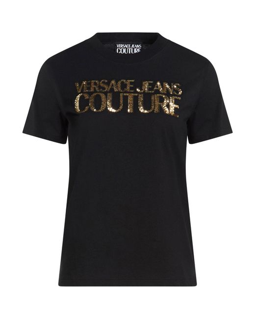 Versace Jeans Couture Black T-Shirt Cotton