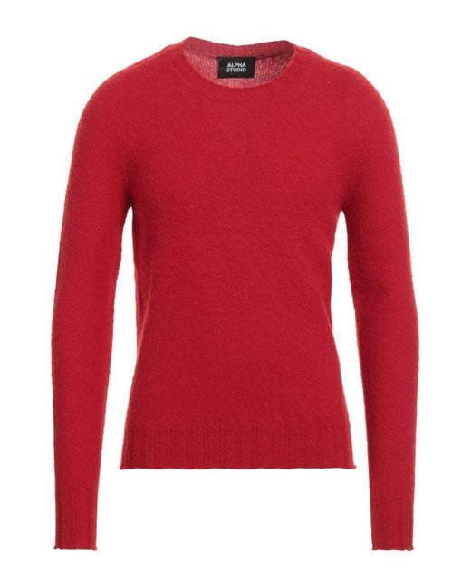 Pullover Alpha Studio pour homme en coloris Red