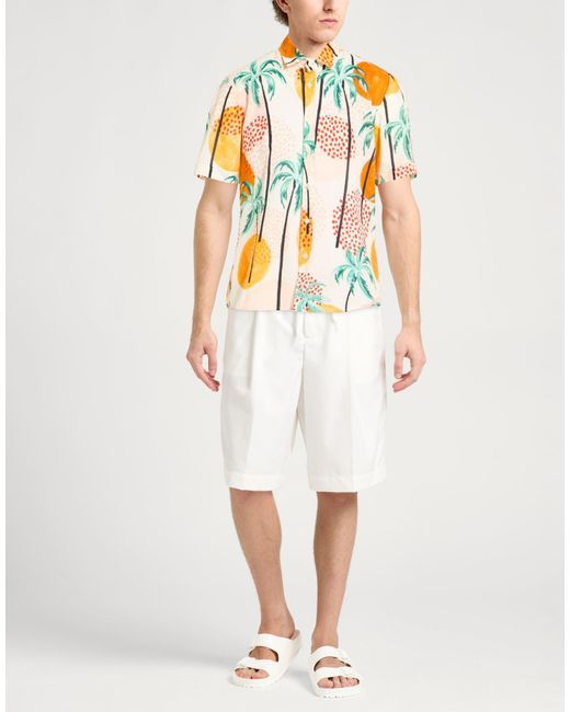 Bob Orange Shirt Cotton for men
