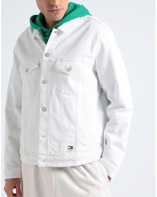 Tommy Hilfiger White Denim Outerwear for men