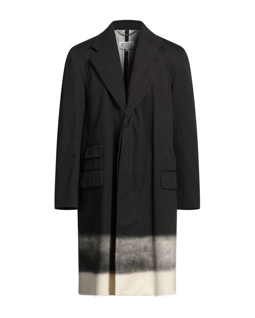 Maison Margiela Black Overcoat & Trench Coat for men