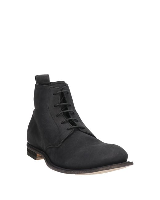 Officine Creative Black Ankle Boots for men