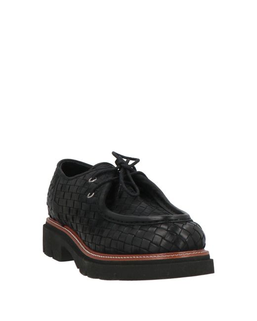 Nila & Nila Black Lace-Up Shoes