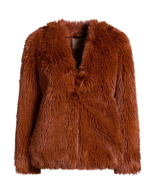 Twinset Brown Shearling & Teddy