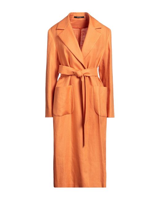 Tagliatore 0205 Orange Overcoat & Trench Coat