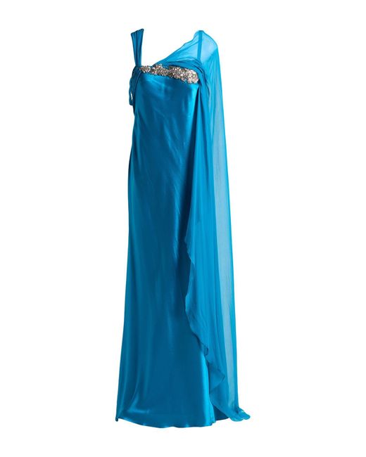Alberta Ferretti Blue Maxi-Kleid