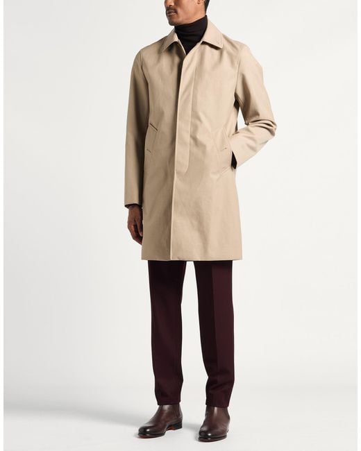 Sandro Natural Overcoat & Trench Coat Polyester, Wool, Polyurethane for men