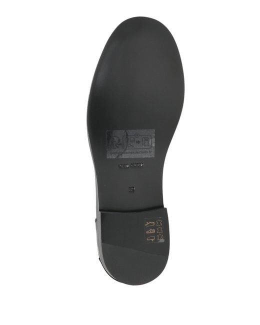 MSGM Black Loafers Leather
