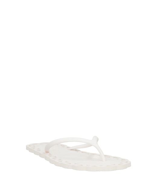 Carlotha Ray White Thong Sandal Rubber