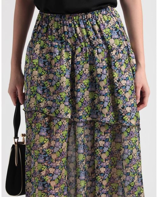 Maje Purple Midi Skirt Polyester